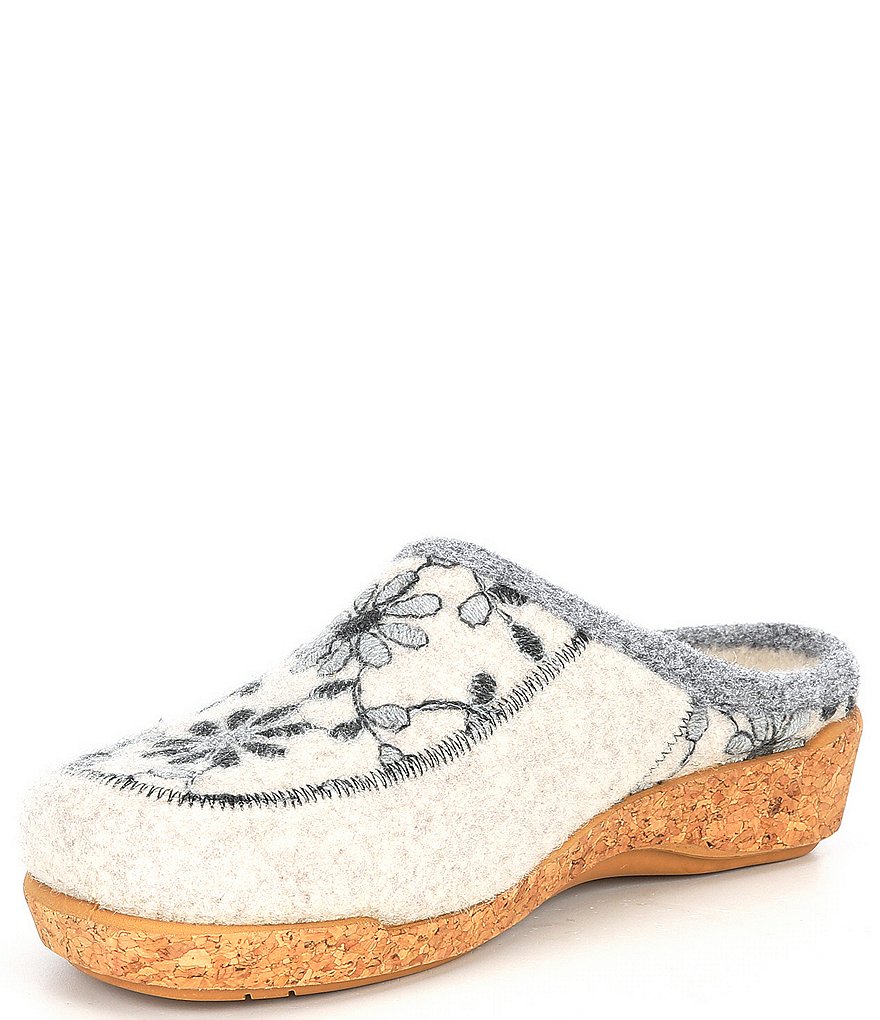 Taos Footwear Woolderness 2 Wool Cork Wedge Clogs