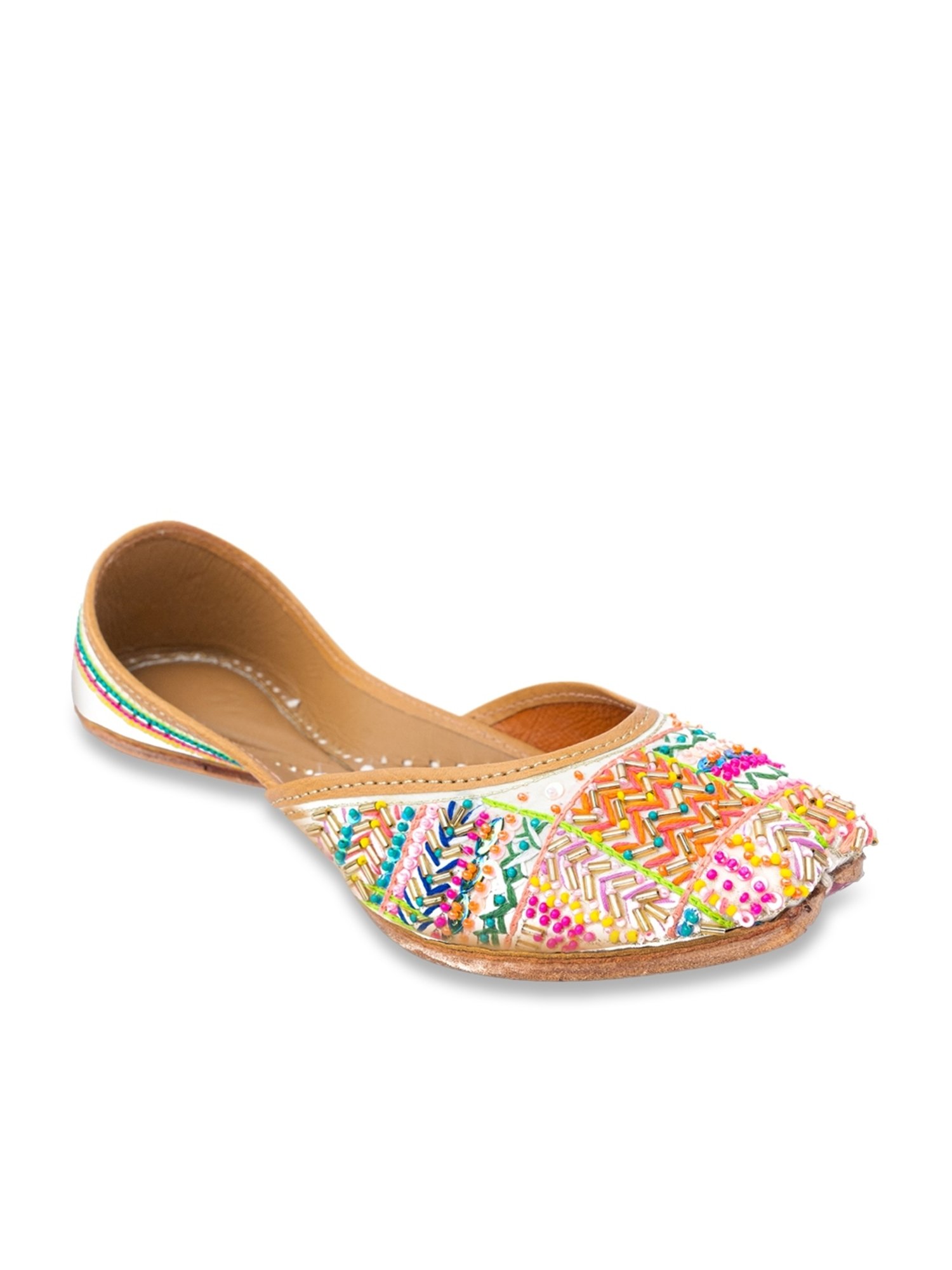 NR by Nidhi Rathi Women's Multicolor Ethnic Juttis