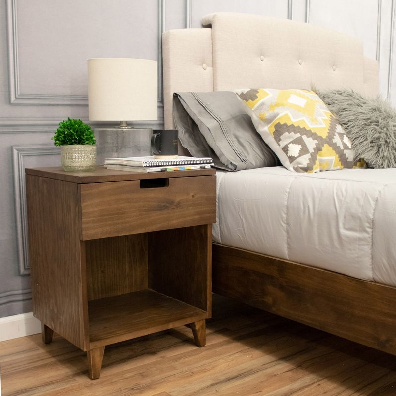 eLuxury Bedside Nightstand