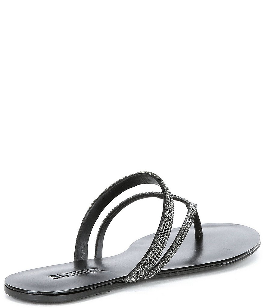 Schutz Toven Jewel Embellished Suede Sandals