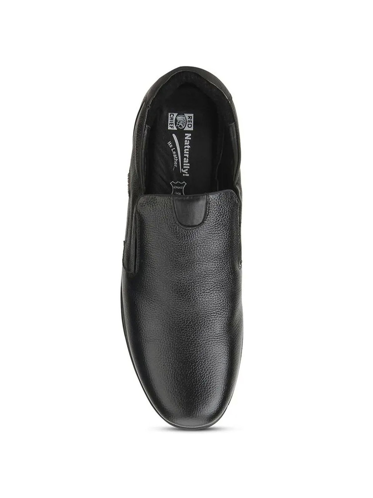 Red Chief Men's Black Formal Slip-Ons