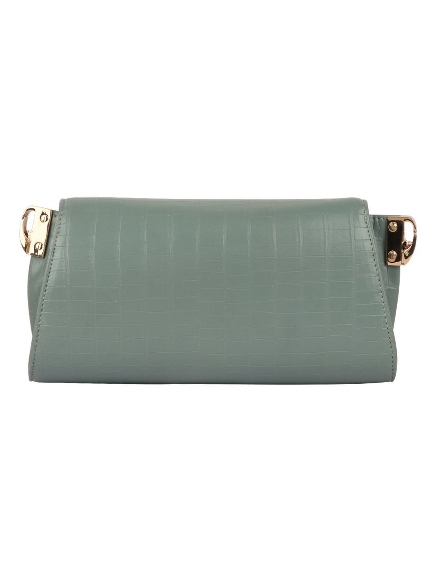 Horra Green Textured Small Cross Body Bag