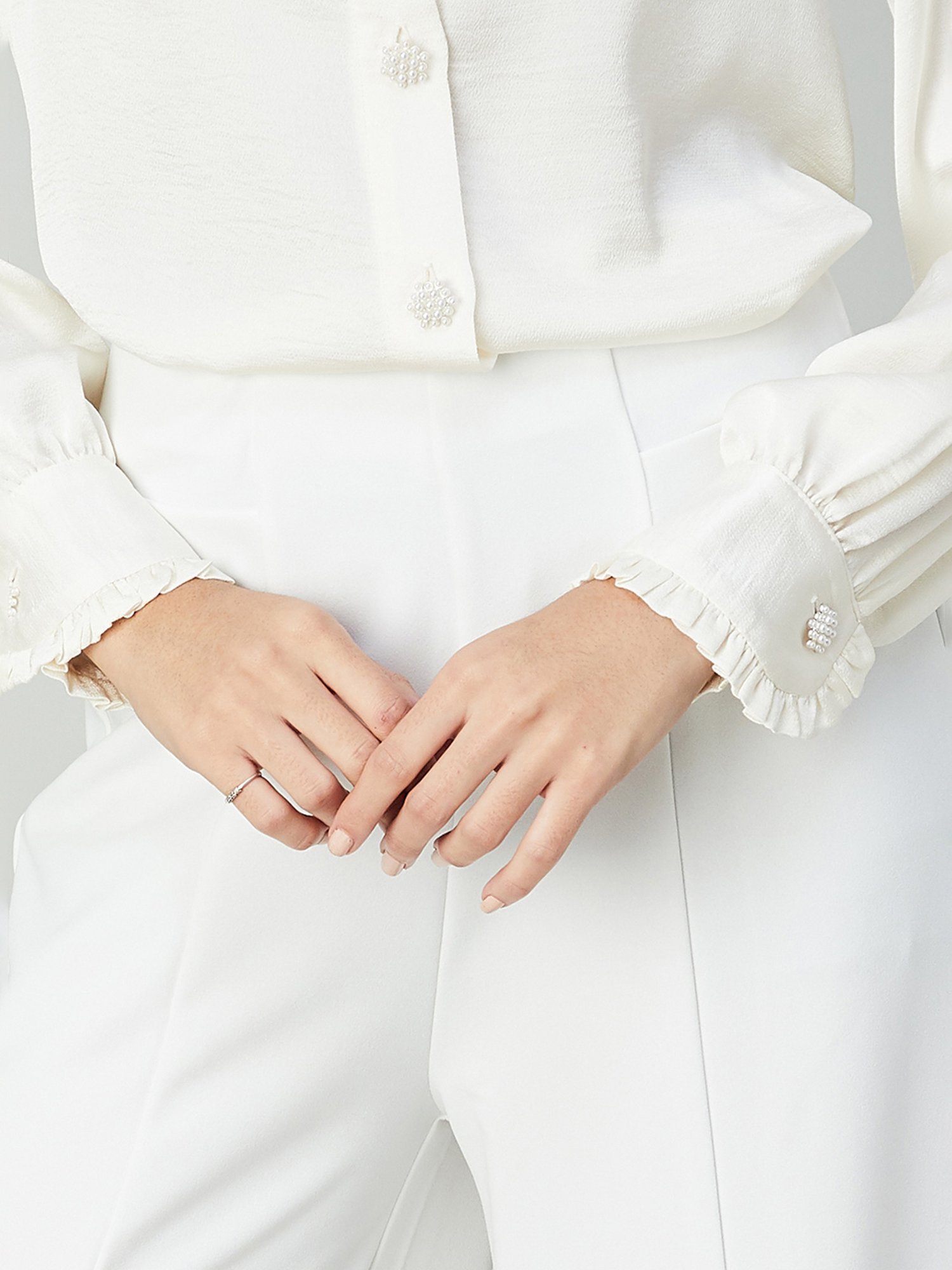 Code by Lifestyle Cream Regular Fit Top