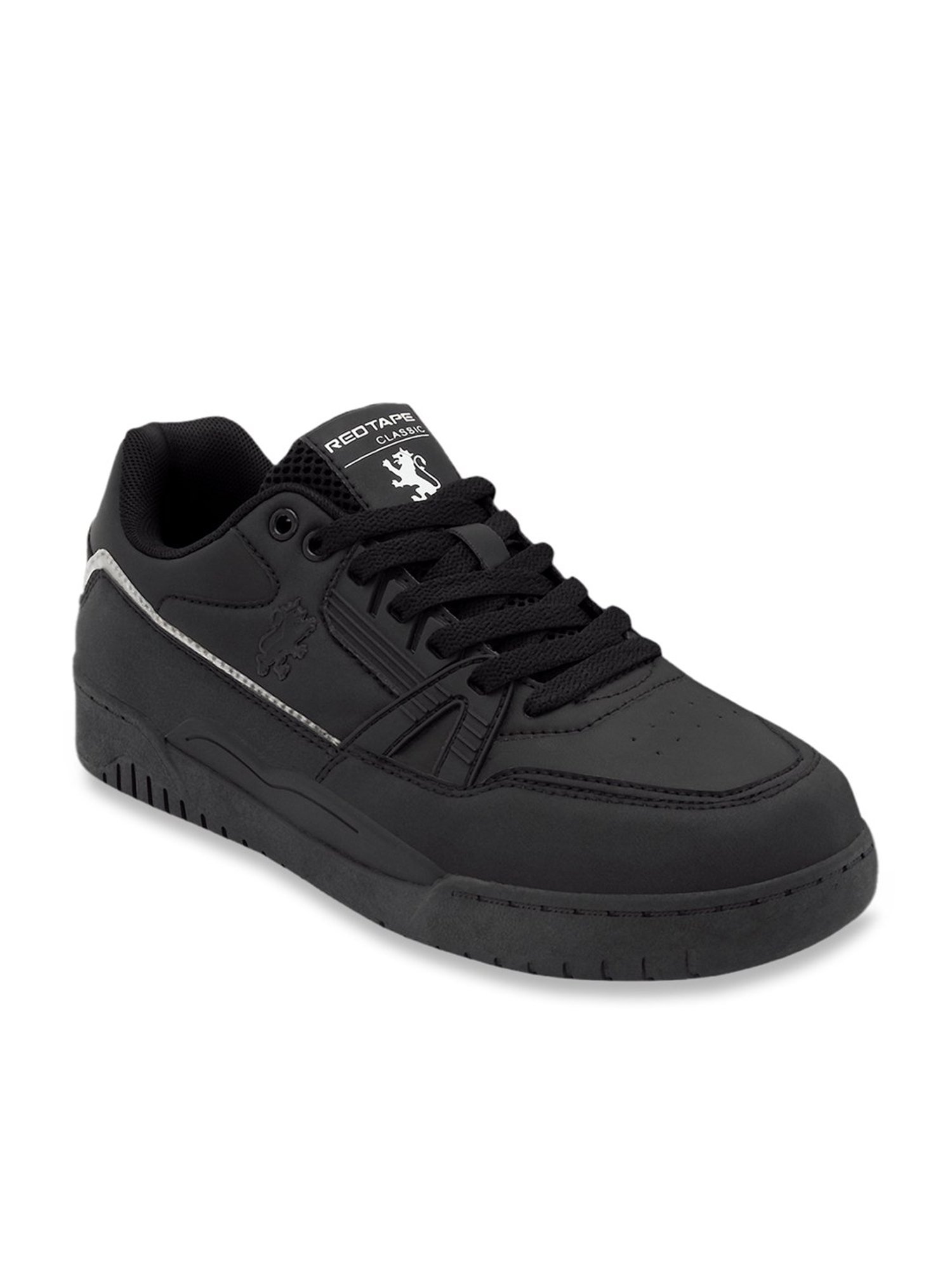 Red Tape Men's Black Casual Sneakers