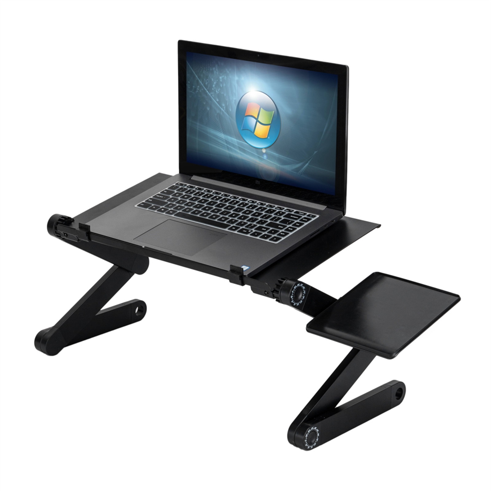 Laptop Stands Adjustable&nbsp;Lap Desks Portable Laptop Bed Table with Cooling Fans & Mouse Pad for Couch, Bed, Sofa