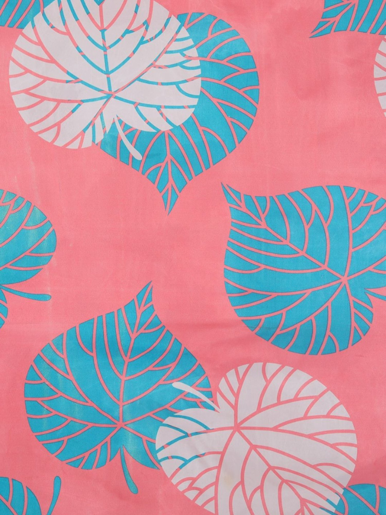 Romee Floral Peach 144 TC Cotton Queen Sized Bed Sheet with 2 Pillow Covers