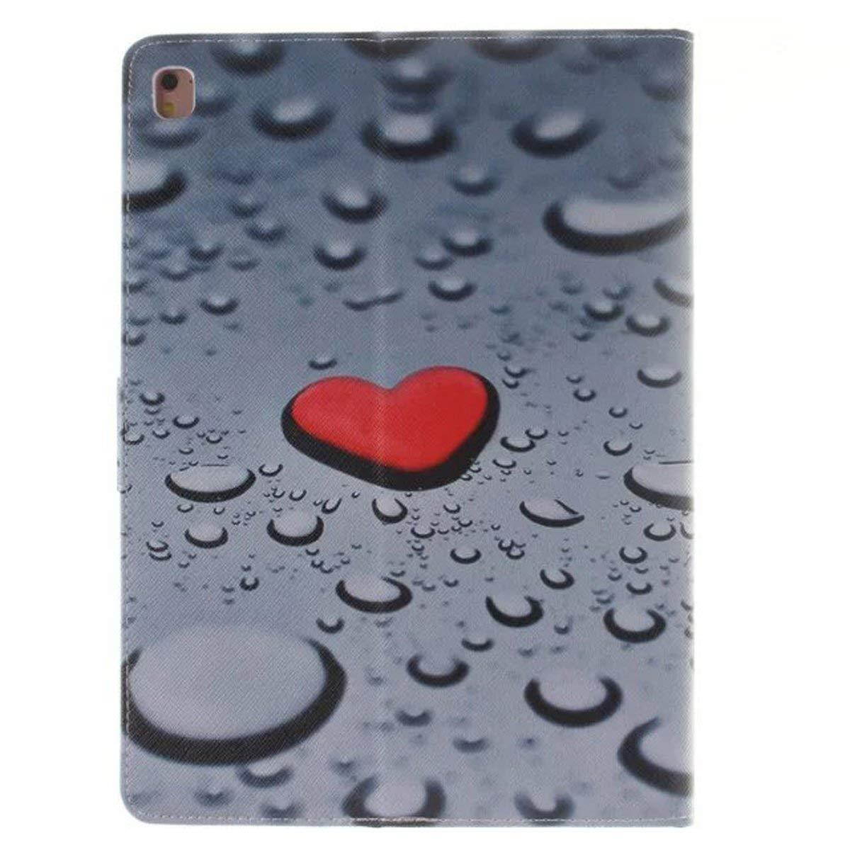 iPad Pro 9.7 Case, Newshine [Perfect Fit] Synthetic Leather Smart Kickstand Flip Case Cover with Wake/Sleep Feature [Card Solts] for iPad Pro 9.7'' 2016 Release Tablet (3 Loyal Heart)