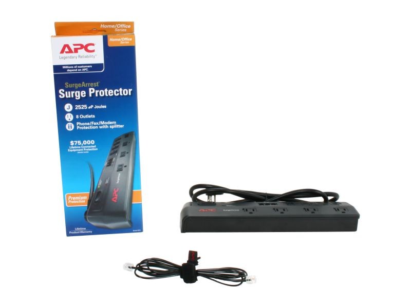 Uninex PS102 RF Remote Control Power Managed 6-Outlet Energy Controlled Surge Protector, Eliminates Standby Idle Electricity Usage, 6-Foot