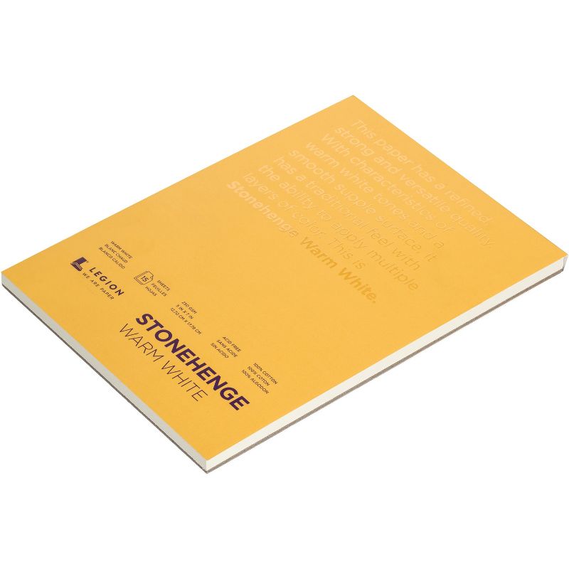 Stonehenge Paper Pad 5"X7" 15 Sheets/Pkg-Warm White 90lb