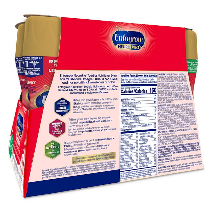 Enfagrow Toddler Next Step Vanilla RTD Bottles - 6ct/8 fl oz Each