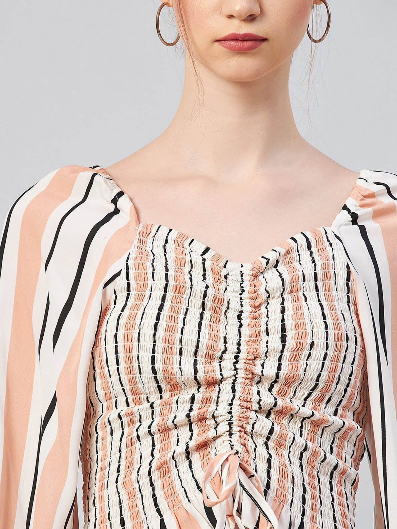 Carlton London Multicolor Striped Top