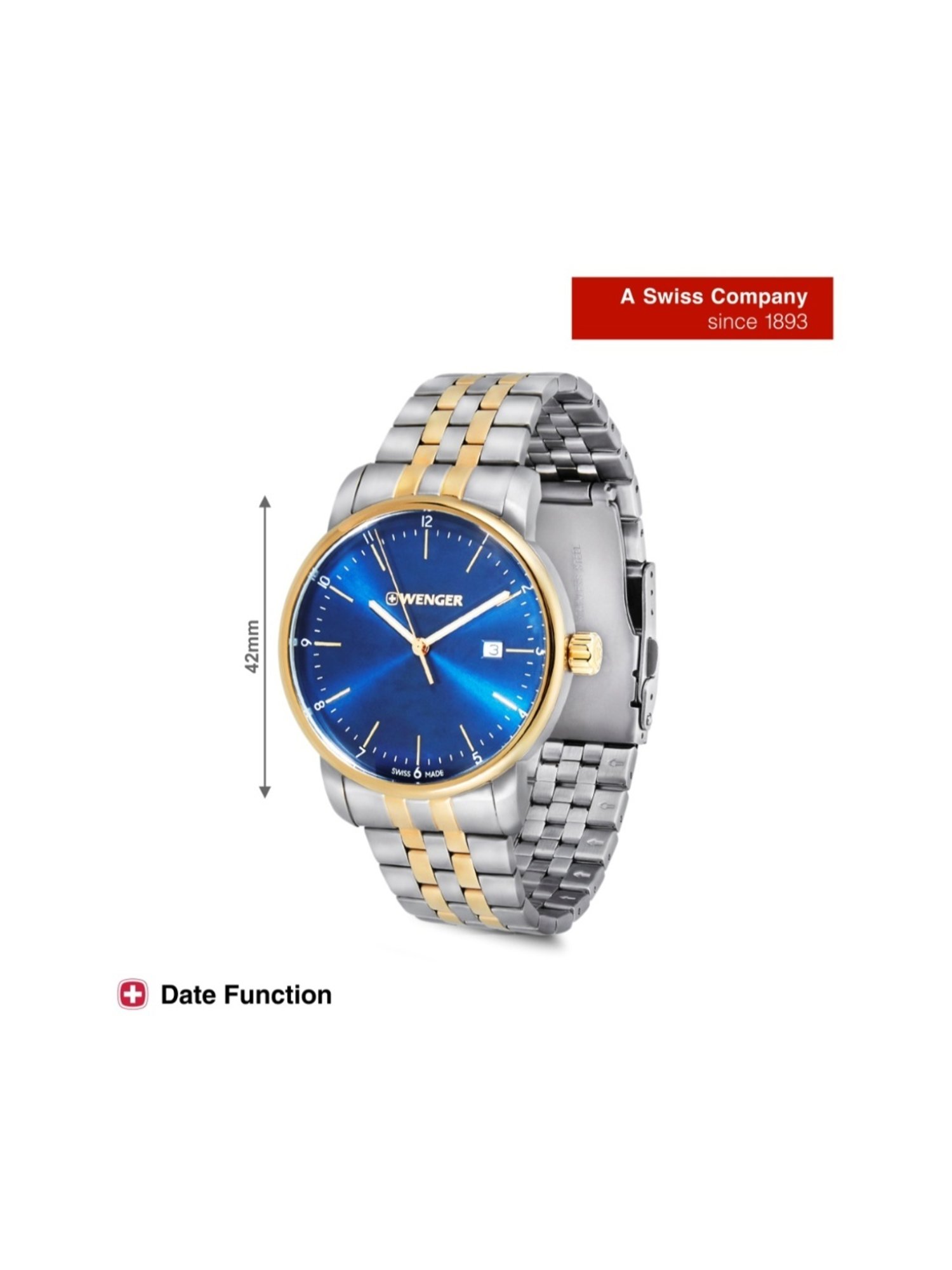 Wenger Swiss Made 01.1741.132 Urban Classic Analog Watch for Men