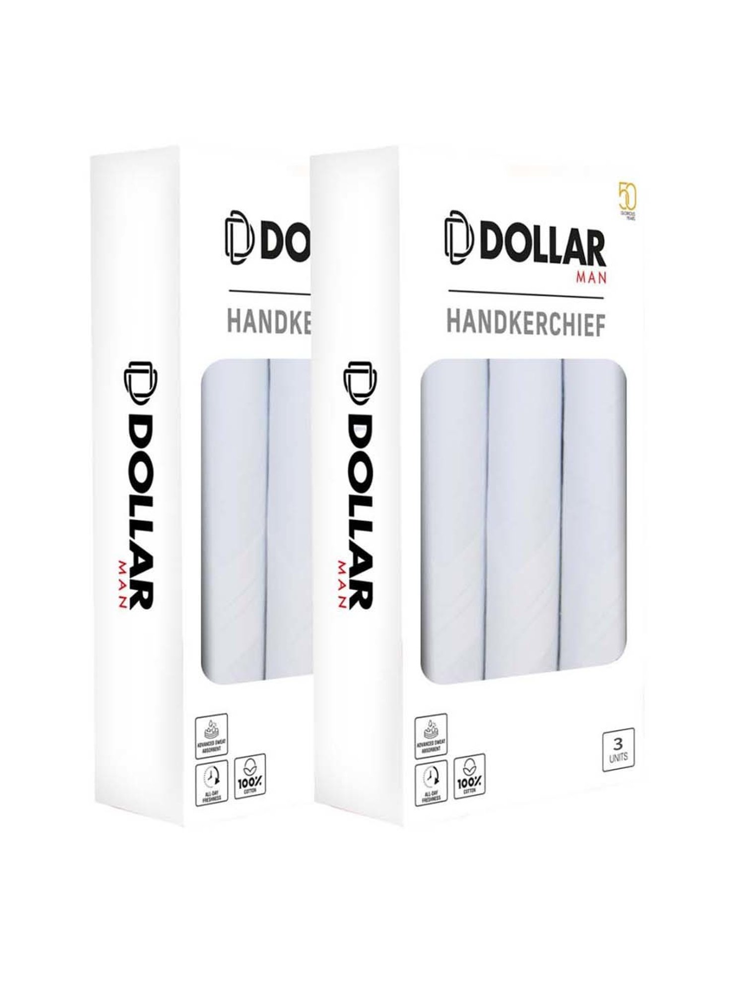 Crusset Multicolor Cotton Handkerchief - Pack of 6