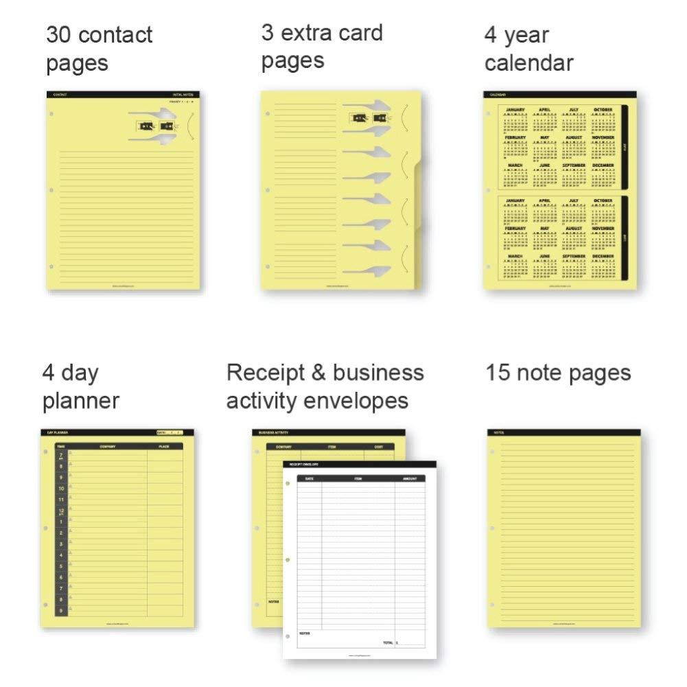 Contact Keeper Business Cards & Notes Holder Refill, Large 1 card (800211)