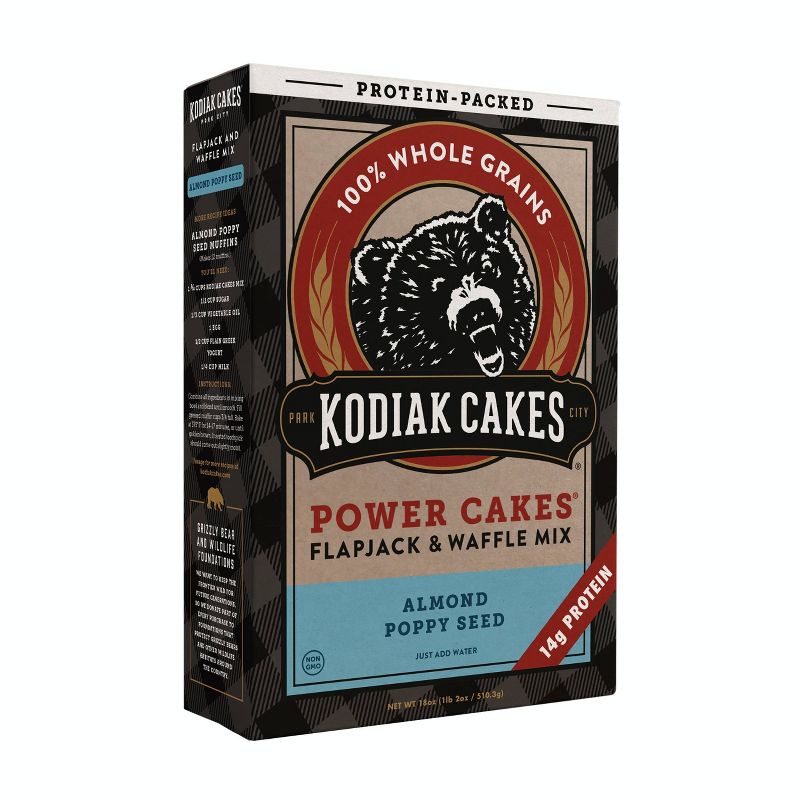 Kodiak Cakes Almond Poppyseed Flapjack & Waffle Mix - 18oz