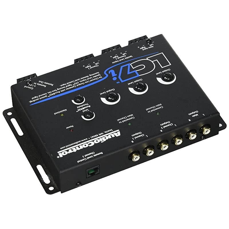 LC7i Black 6-Channel Line Output Converter with Bass Restoration