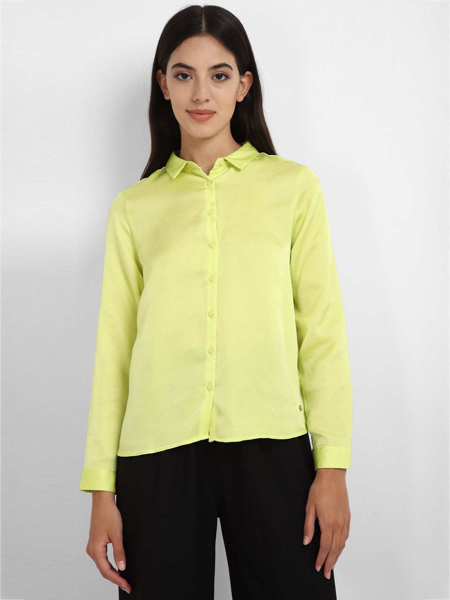 Annabelle by Pantaloons Black Polka Dots Shirt