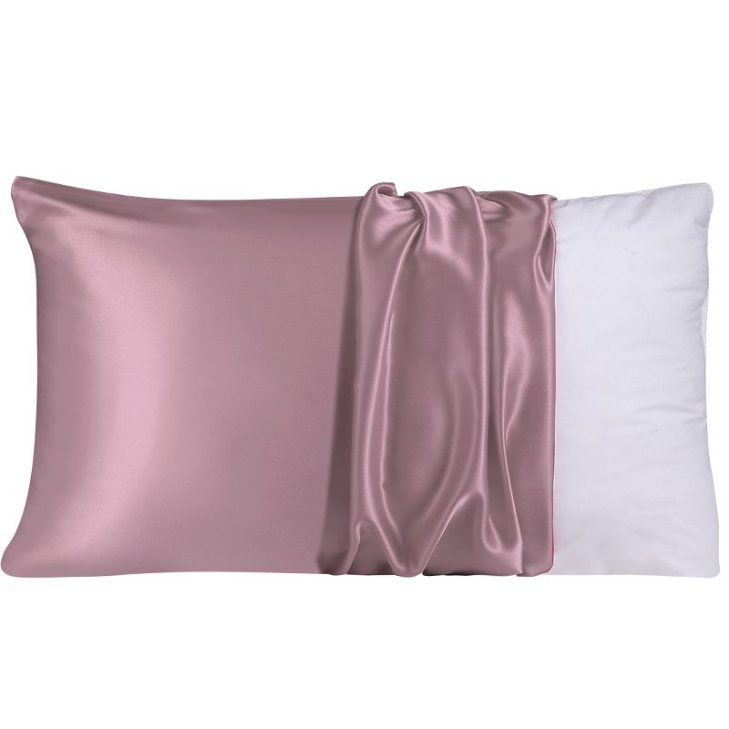 1 Pc Queen 100% Natural Pure Silk Pillowcase Mauve - PiccoCasa