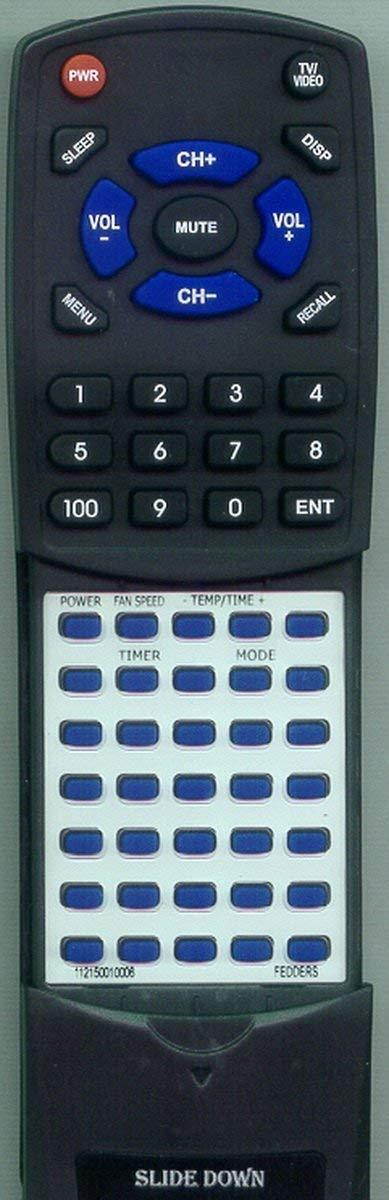 Replacement Remote Control for FEDDERS A6D30E7AA, A6X06F2A, A6D30E7A, A6Y12F2B, A7D16E2A