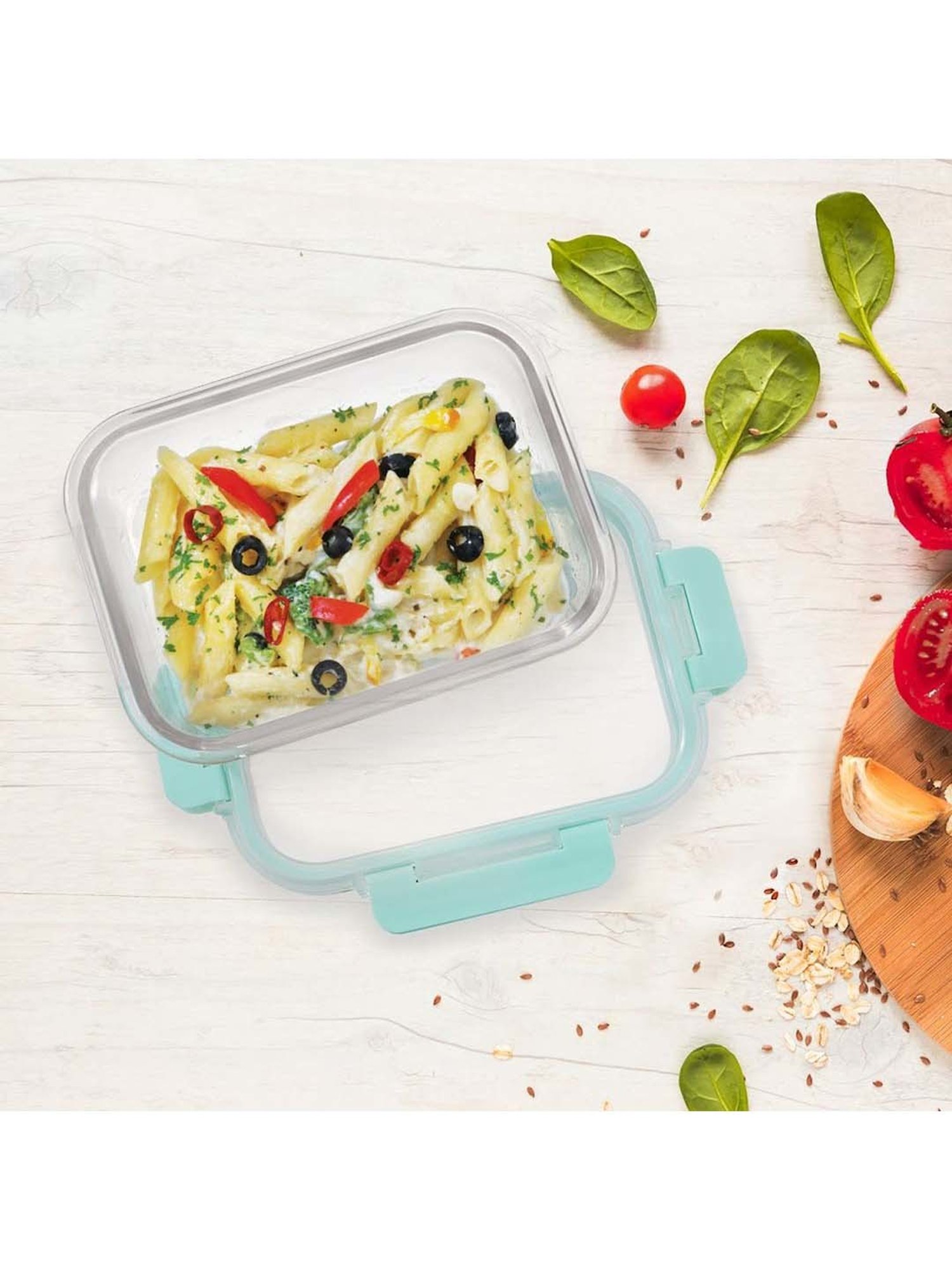 Allo Borosilicate Glass Containers with Lids Microwave Safe Container for Glass Storage Containers