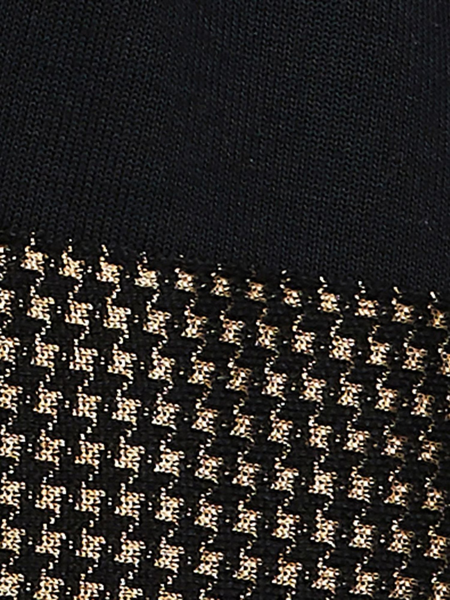 Colour Me by Melange Black Self Pattern Shrug