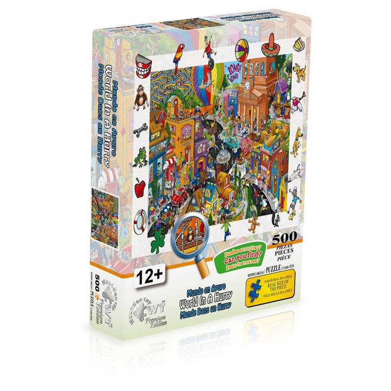 Wuundentoy Premium Edition: World in a Hurry Jigsaw Puzzle - 500pc