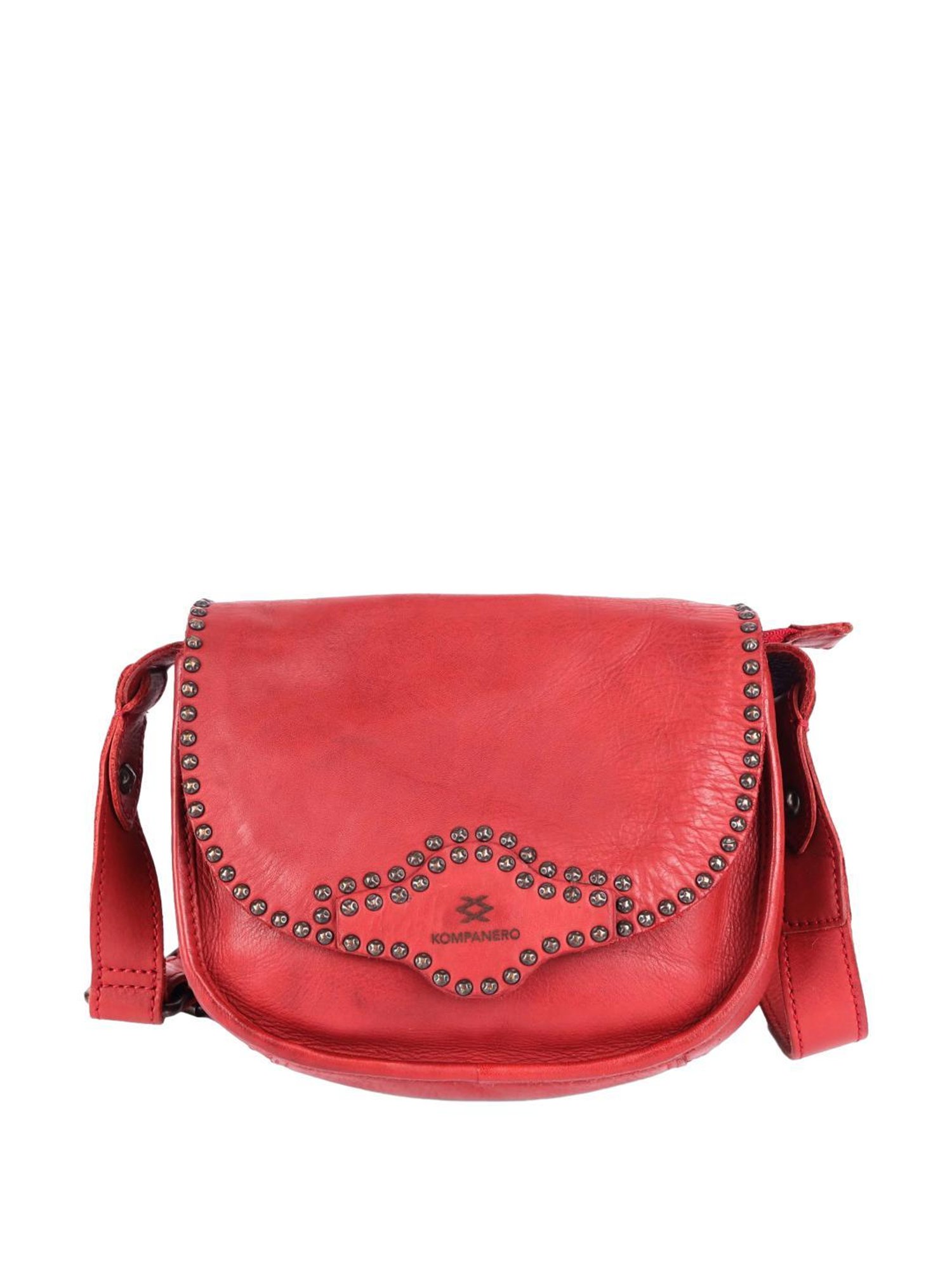 KOMPANERO Alaska Red Embellished Medium Sling Handbag