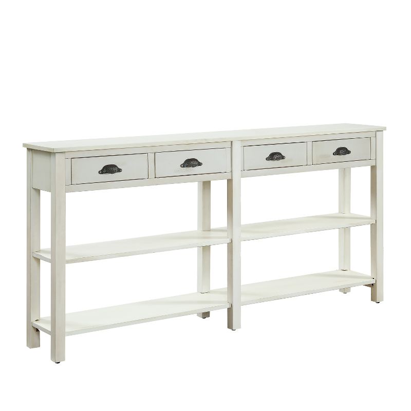 Lauren Console Cream Crackle - Powell Company