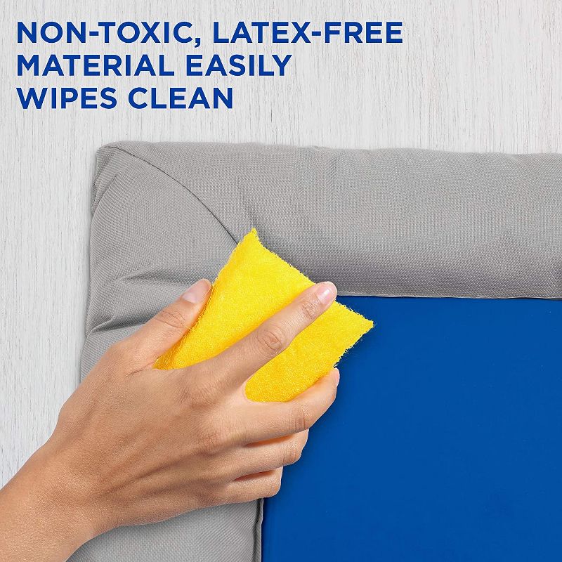 Arf Pets Dog Self Cooling Bed Pet Bed - Solid Gel Based Self Cooling Mat for Pets, Includes a Foam Based Bolster Bed for Extra Comfort, 20" x 30"