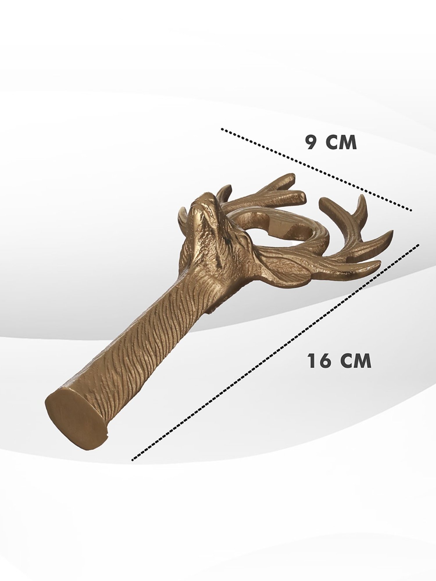 Trovea's Deer Design Golden Bottle Cap Opener