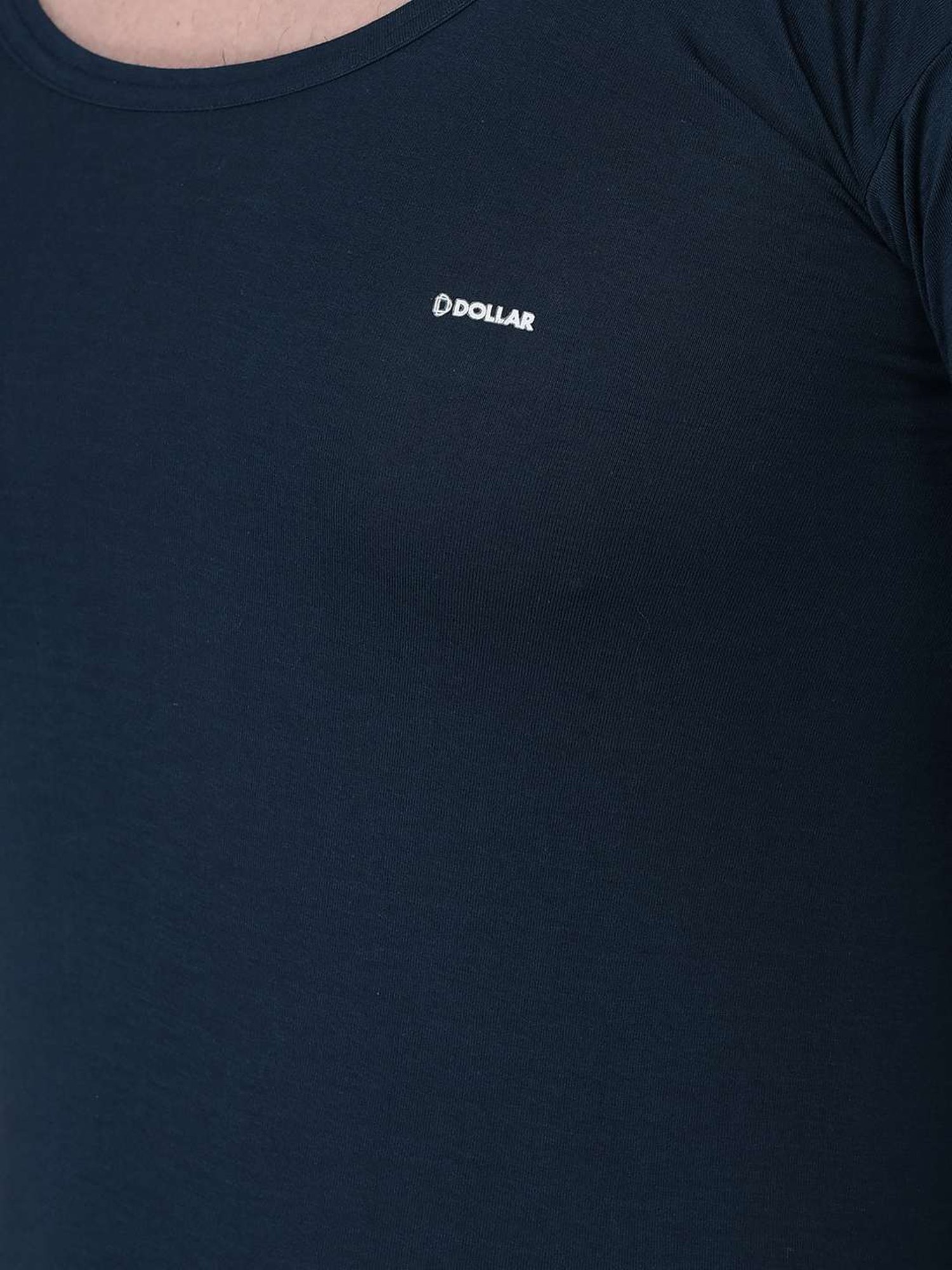 Cantabil Navy Blue Cotton Regular Fit Vest