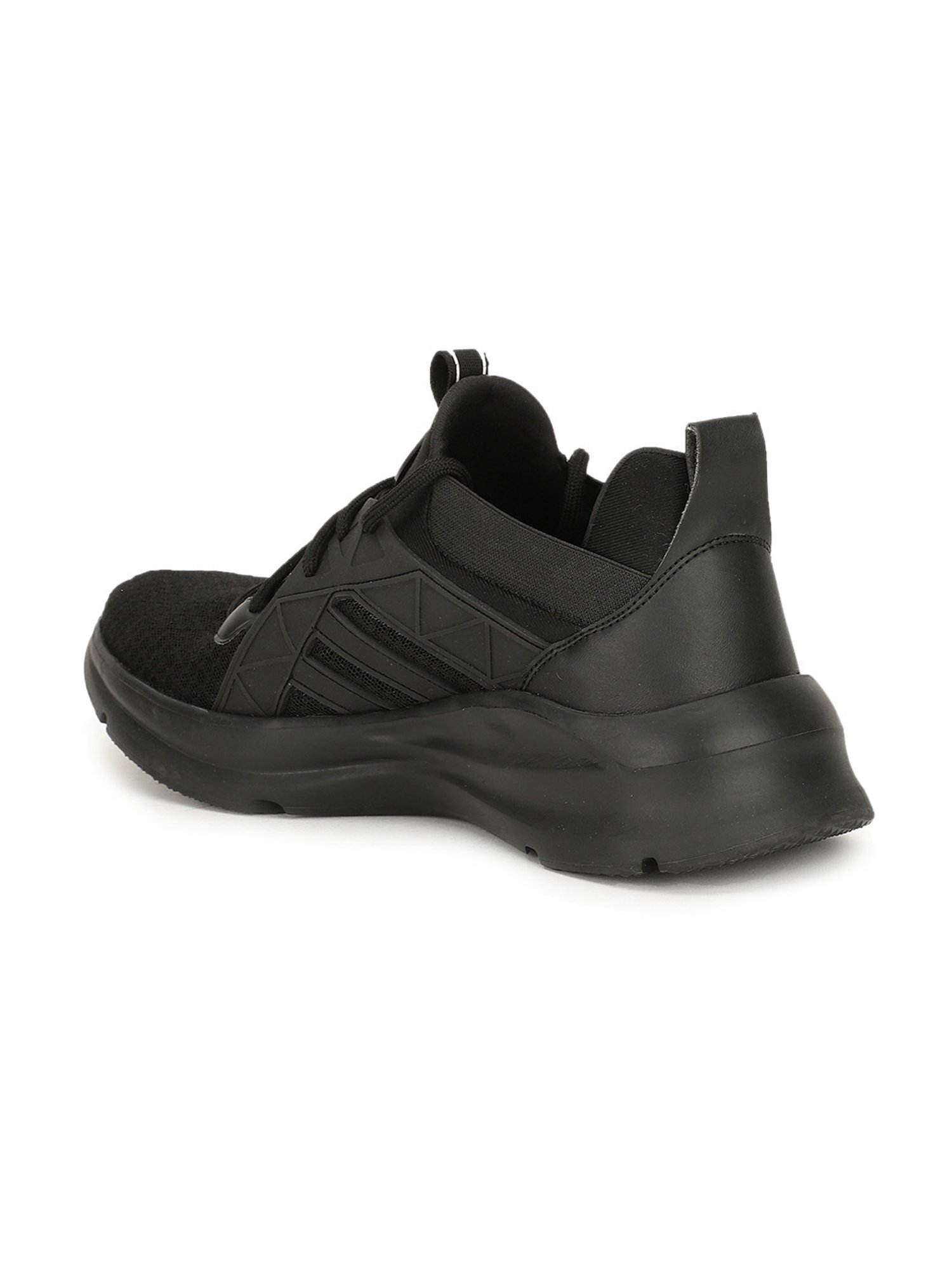 North Star by Bata Men's Black Running Shoes