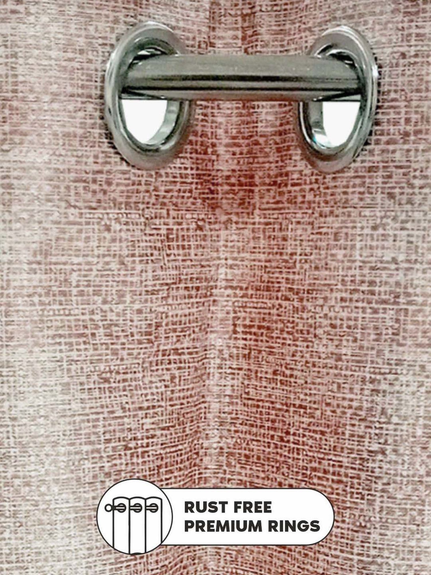 Bianca VILLA C`ESTA Beige Faux Silk 7 Ft. Door Curtain