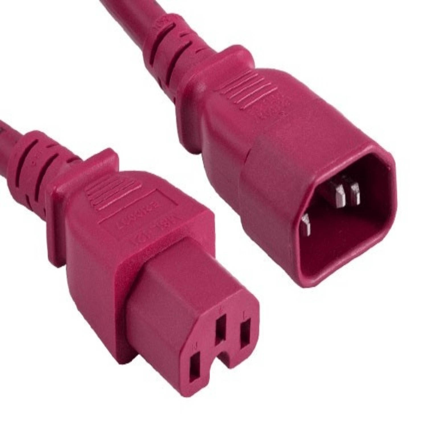 SANOXY Cables and Adapters; 6ft 14 AWG 15A 250V Power Cord (IEC320 C14 to IEC320 C15), Red