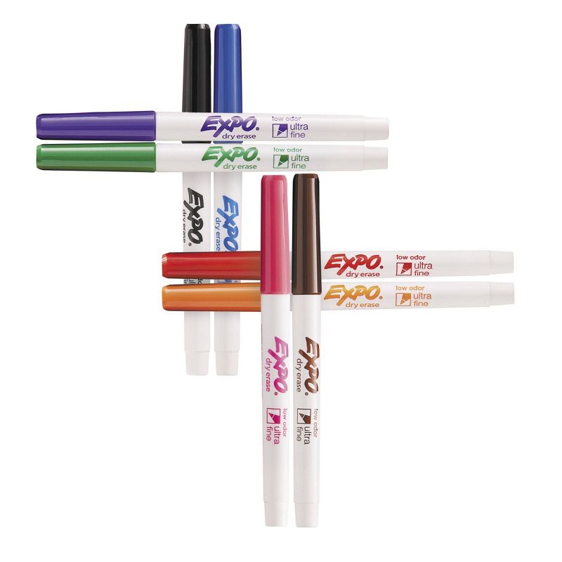 8pk Dry Erase Marker Ultra Fine Tip Multicolor - Expo