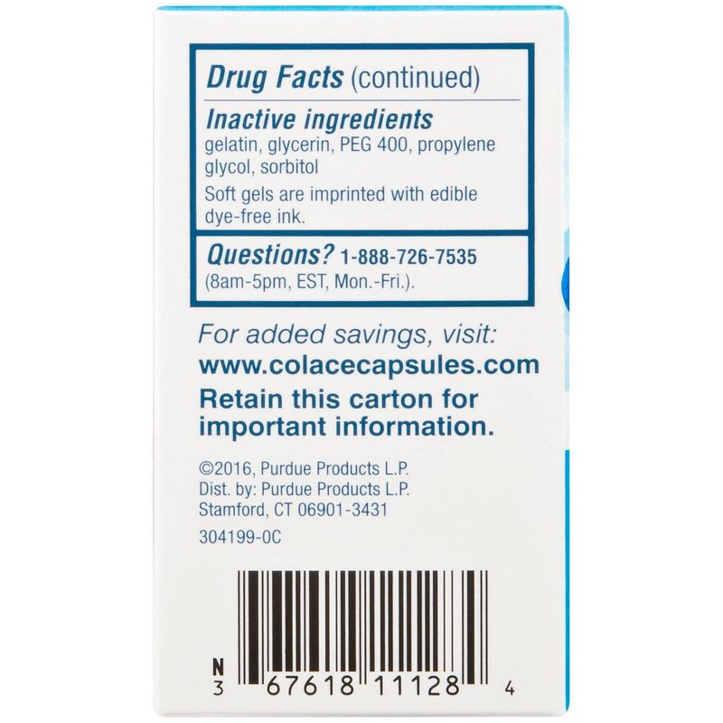 Colace Clear Soft Gels - 28ct