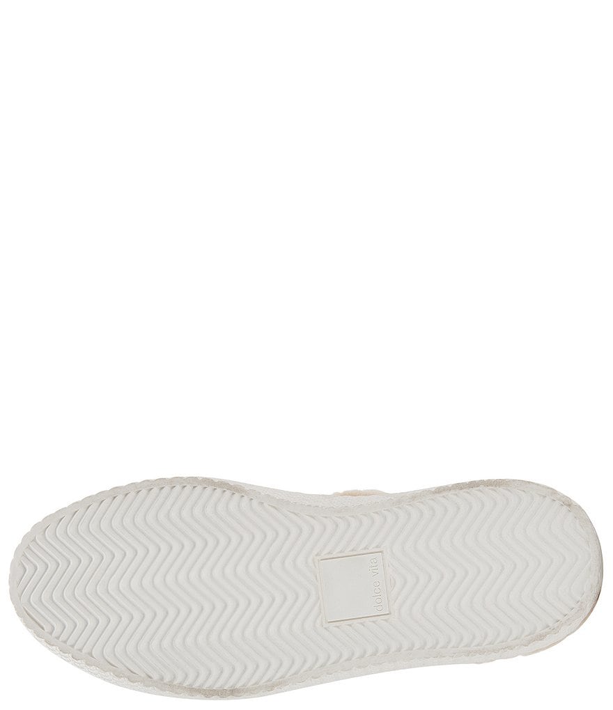 Dolce Vita Veola Plush Faux Shearling And Calf Hair High Top Sneakers