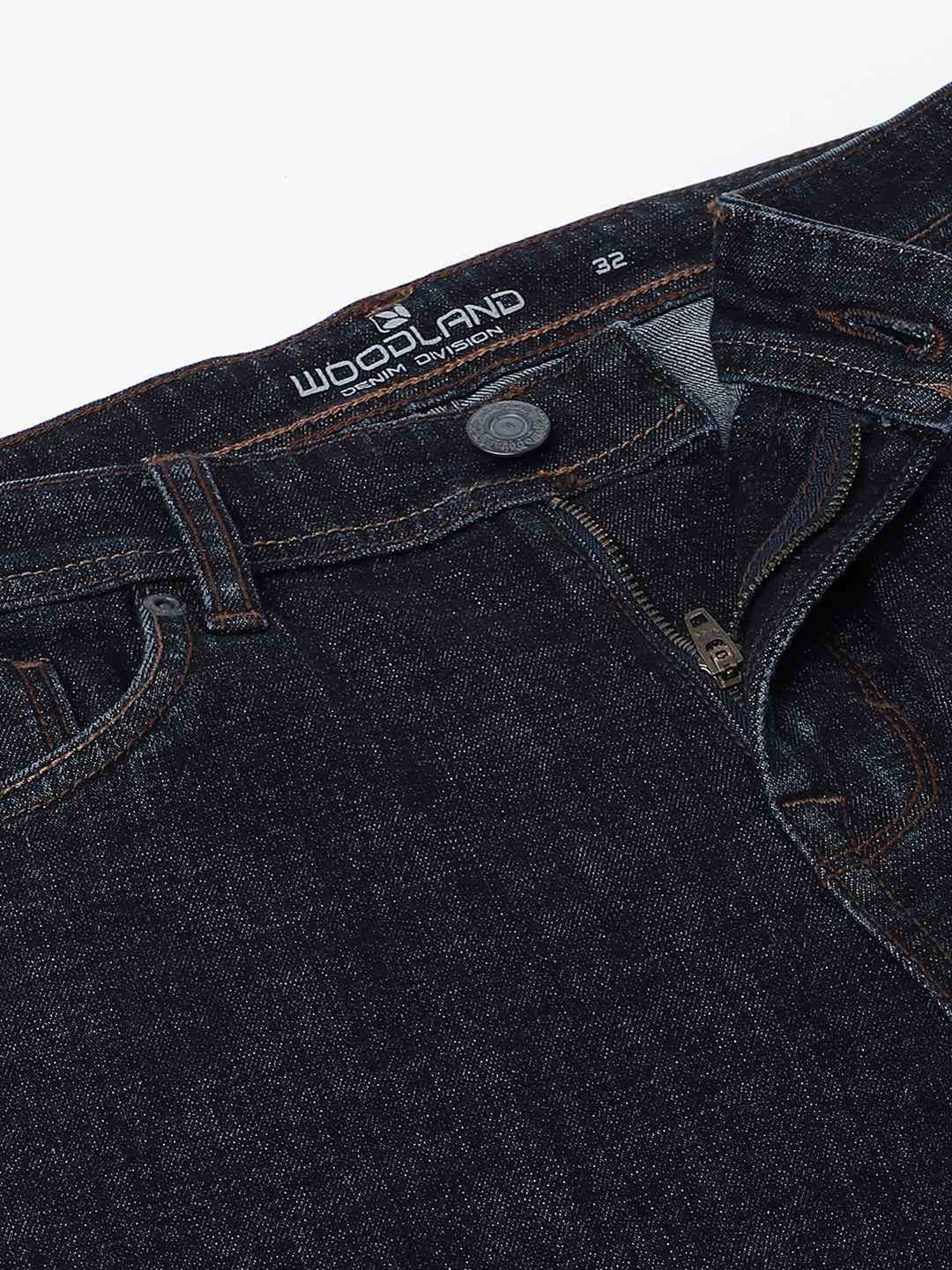 Woodland Purple Cotton Regular Fit Jeans