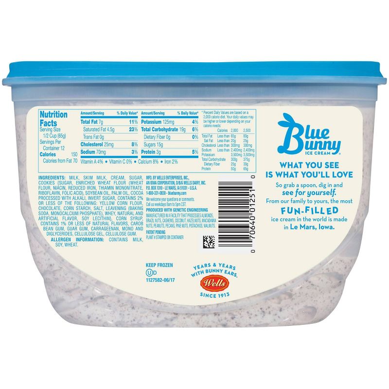 Blue Bunny Cookies & Cream Ice Cream - 48 fl oz