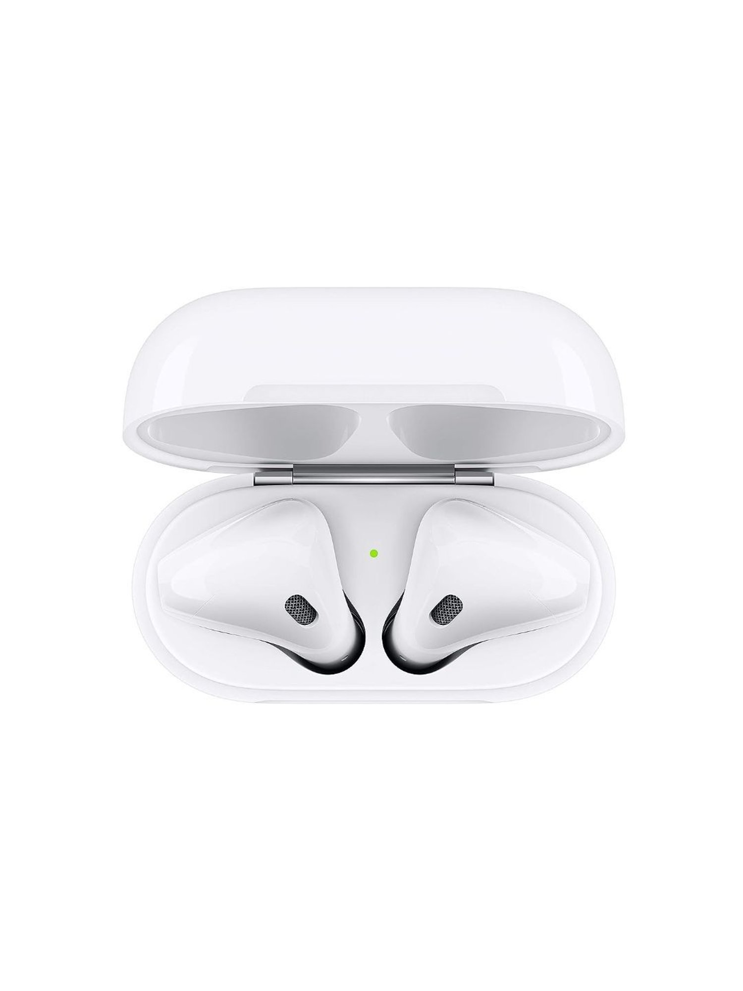 Apple AirPods (2nd gen) with Charging Case Bluetooth Headset with Mic  (White, True Wireless)
