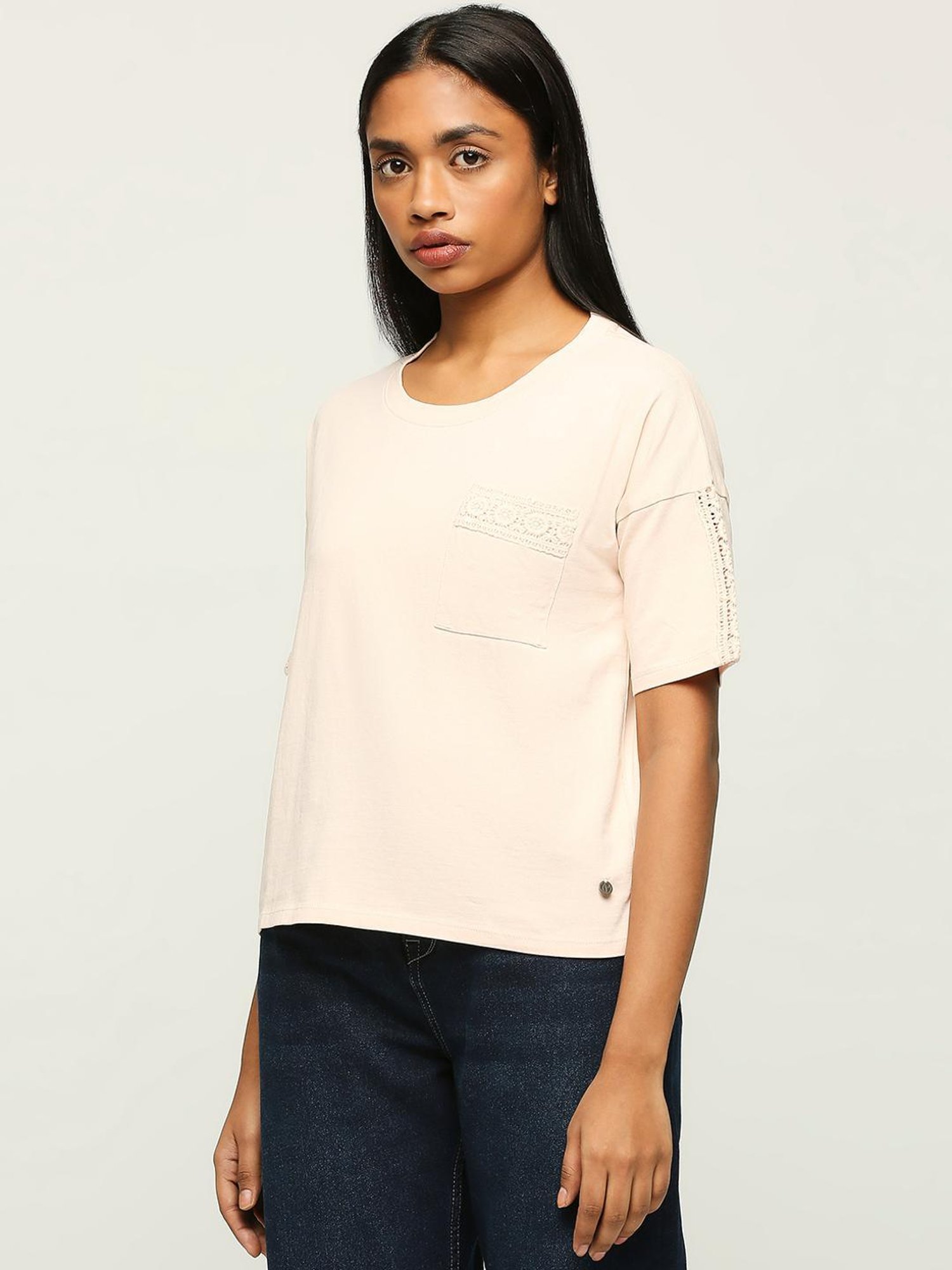 Pepe Jeans Pink Cotton T-Shirt