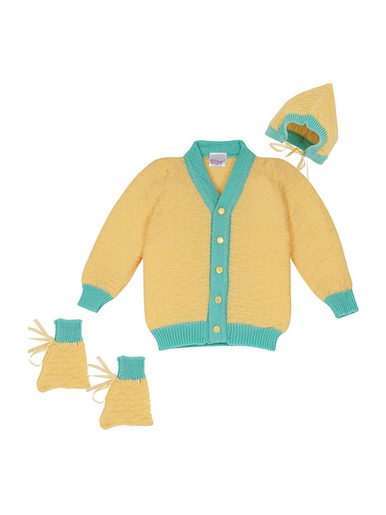 Pantaloons Baby Brown Cotton Printed Full Sleeves Sweater