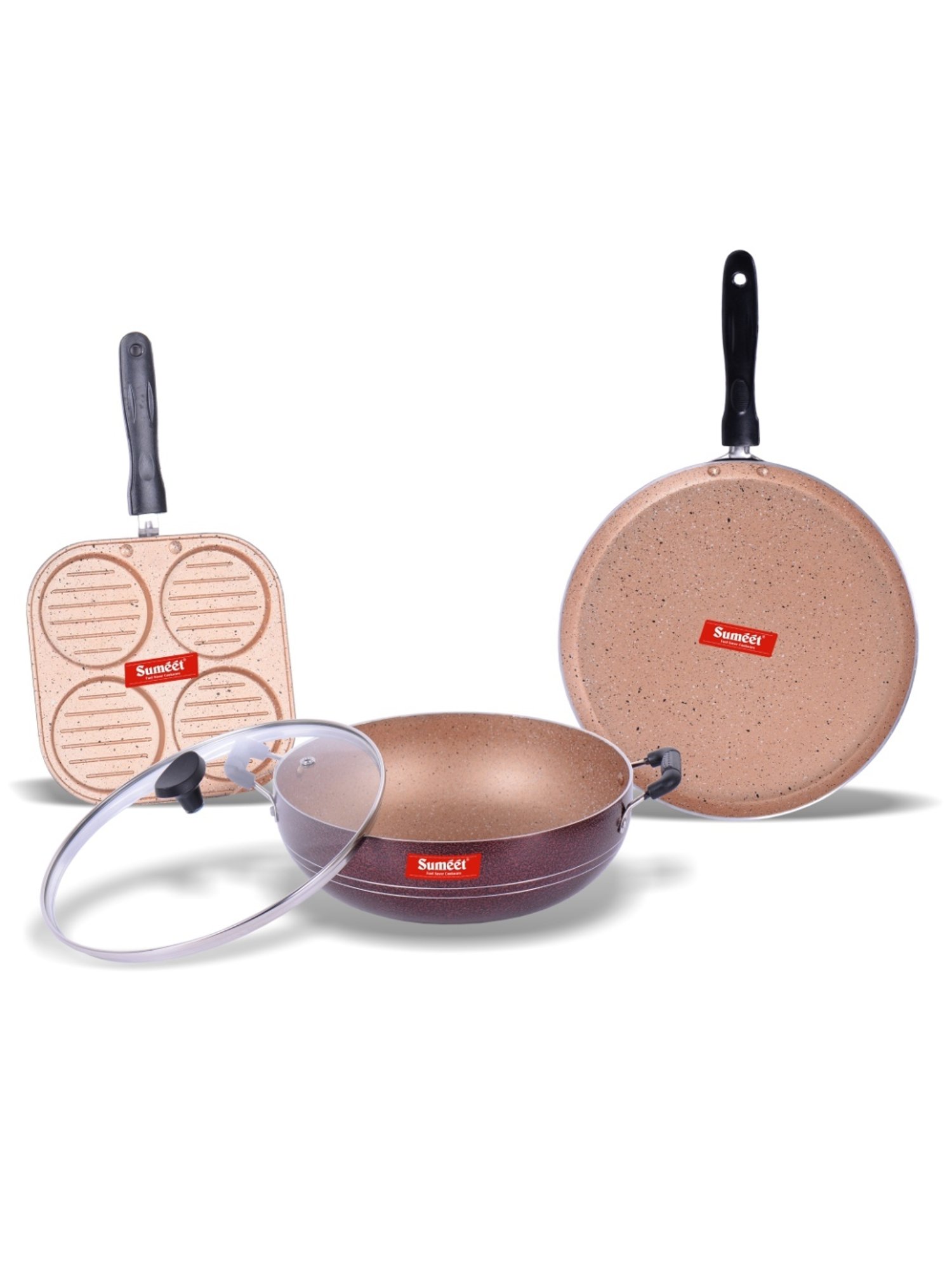 ScanPan Classic Black Recycled Aluminum 2-Piece Fry Pan Set 