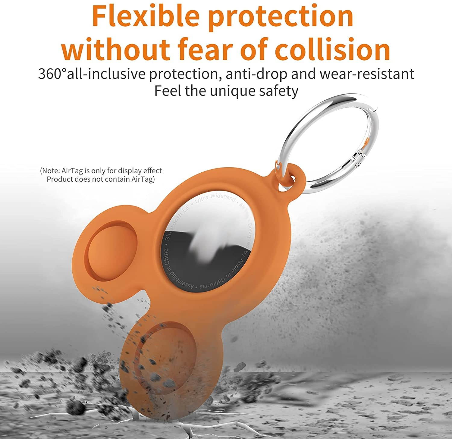 Fidget Toys Protective Shell for AirTag Finder,Cartoon Animal Shape Push Pop Bubble Protecive Case, Silicone Soft Case Compatible with AirTags 2021 (Yellow)