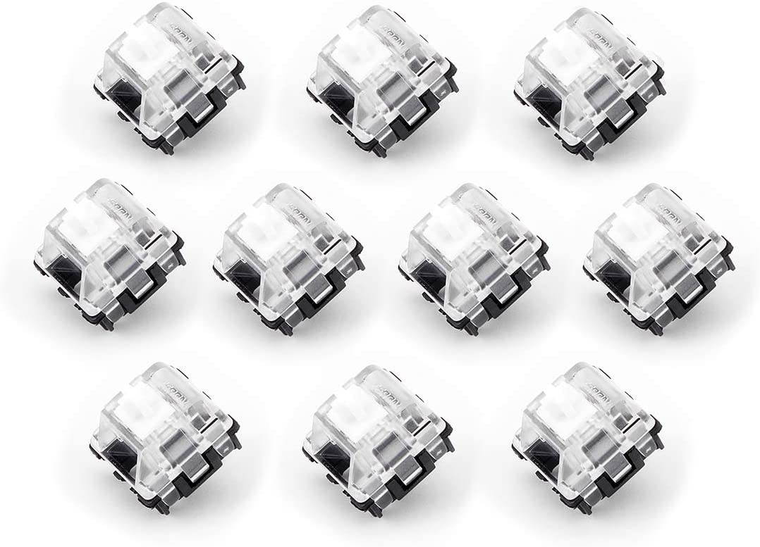 Gateron Optical Switch DIY Replaceable Switches for Mechanical Gaming Keyboard (10 PCS Blue Switch) (Multiple)