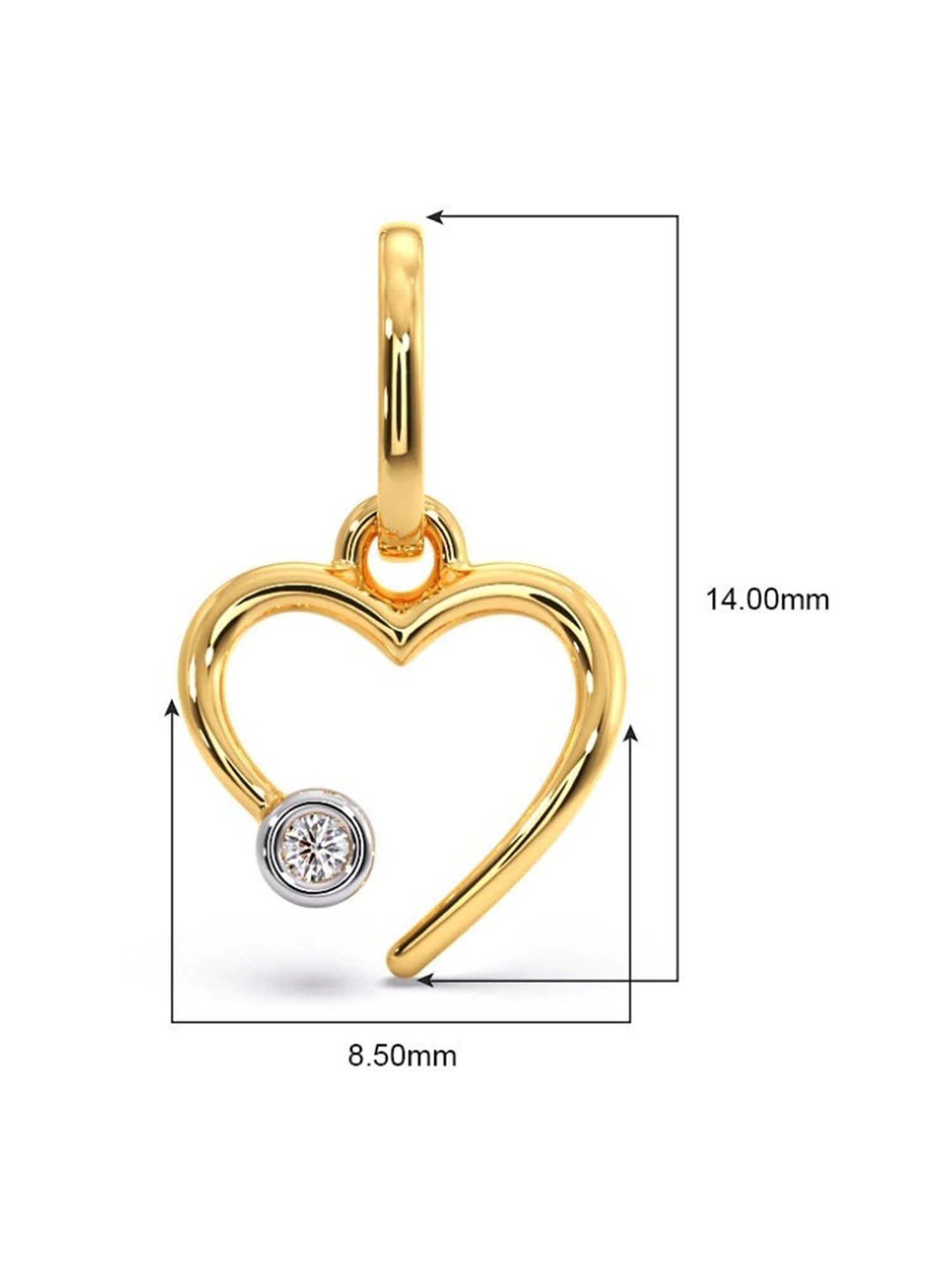 Joyalukkas 18k Gold & Diamond Pendant with Chain