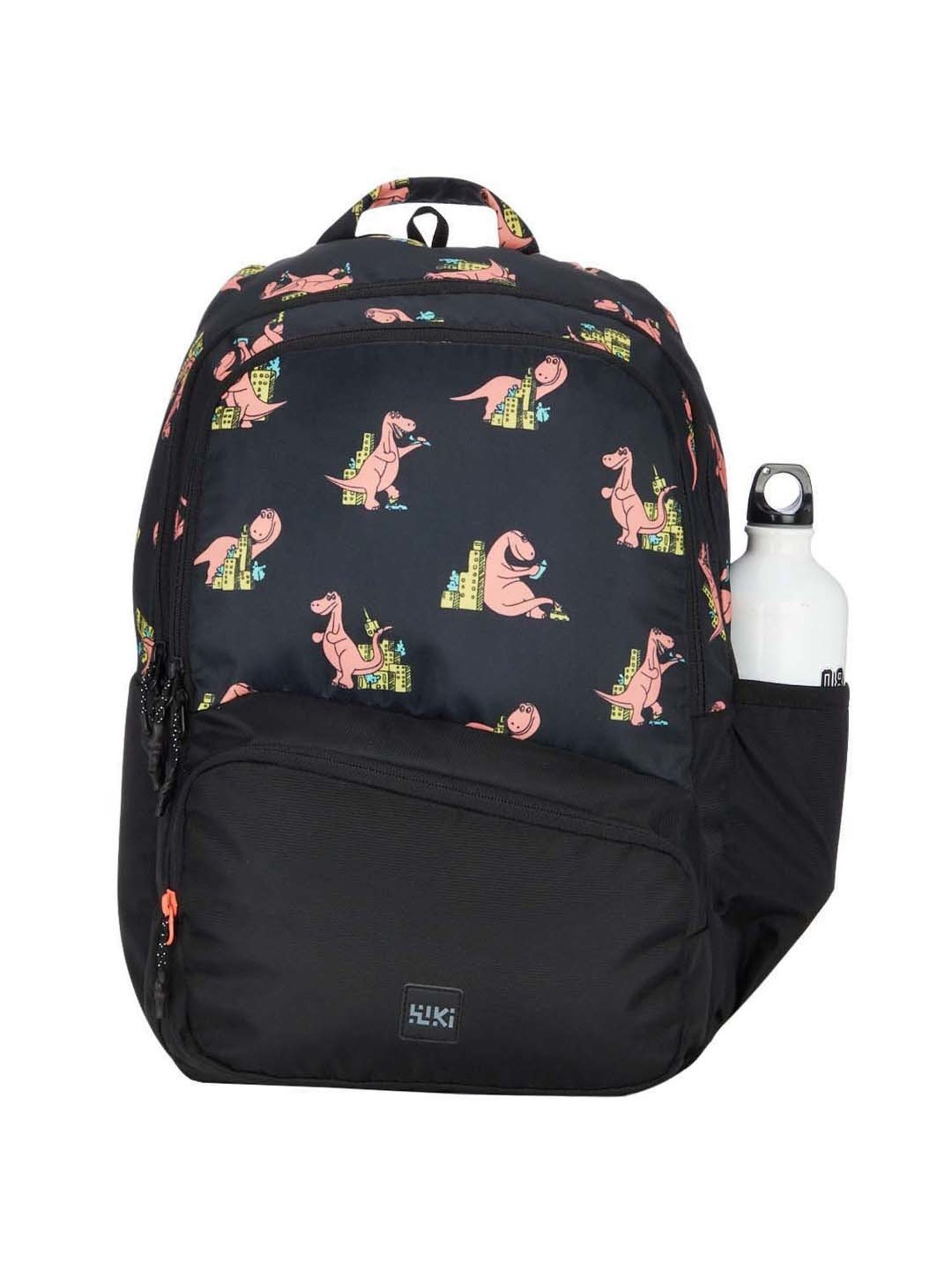 Wiki 24 Ltrs Black Medium Backpack