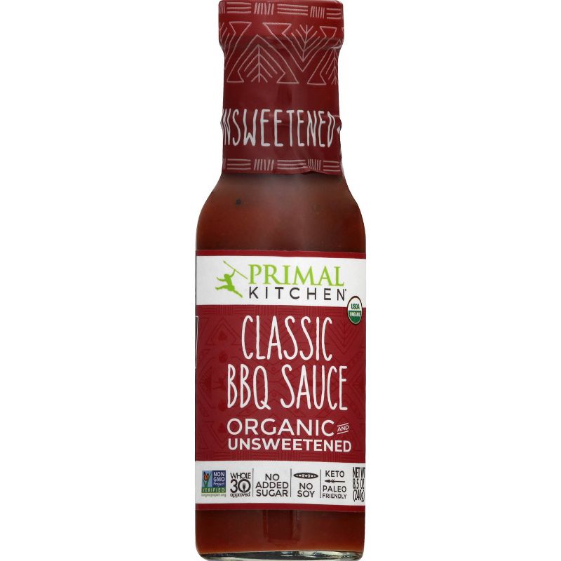 Primal Kitchen Organic and Unsweetened Classic BBQ Sauce - 8.5oz