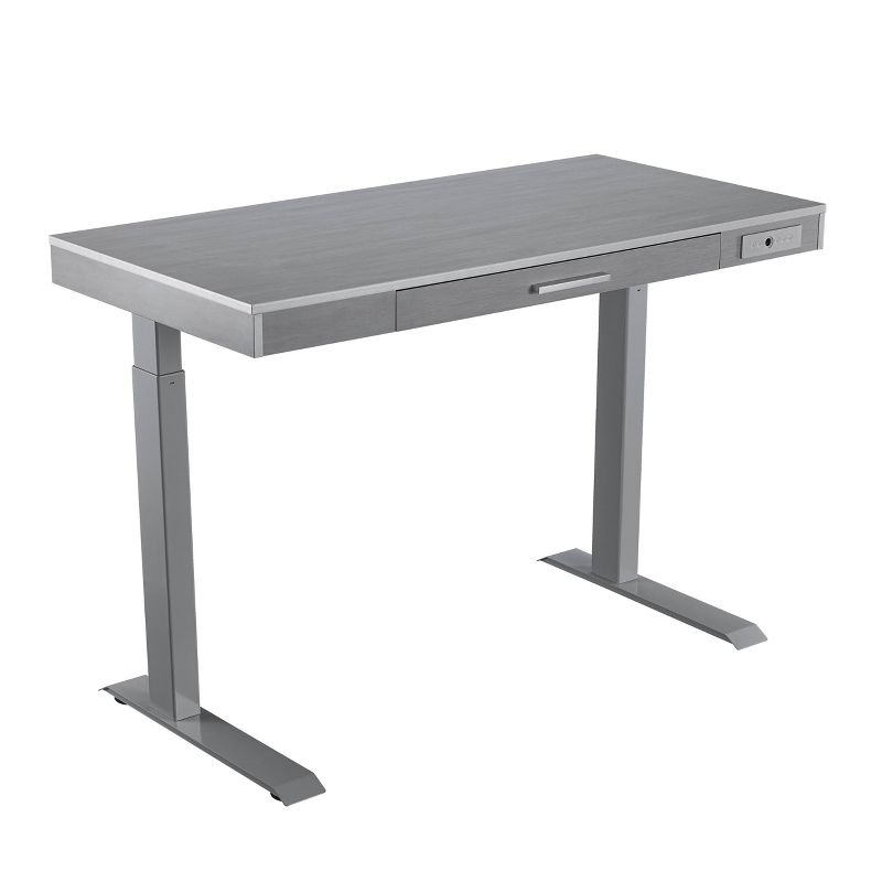 47" Adjustable Desk Gray - Home Essentials
