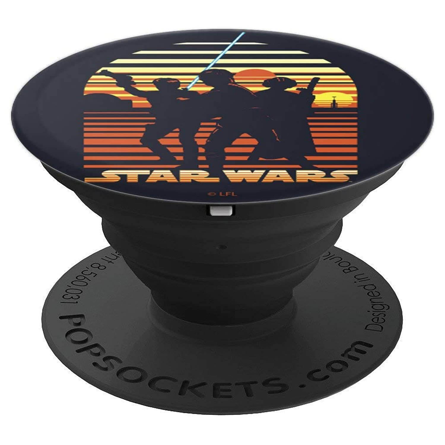Star Wars Sunset Stripes Silhouette Heroes PopSockets Grip and Stand for Phones and Tablets